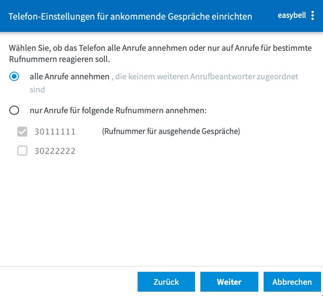 screenshot Fritz - add device routing